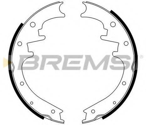 BREMSI 2423 Комплект гальмівних колодок