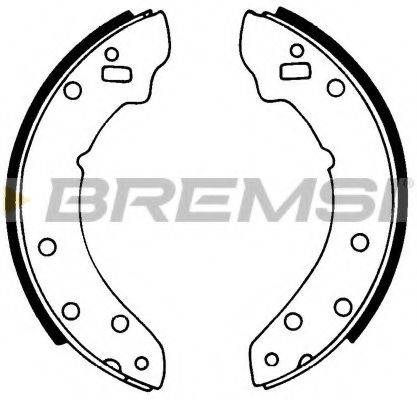 BREMSI 2430 Комплект гальмівних колодок