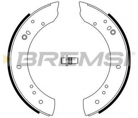 BREMSI GF0433 Комплект гальмівних колодок