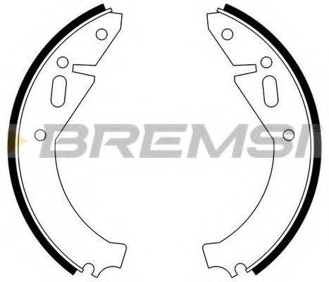 BREMSI 1176 Комплект гальмівних колодок