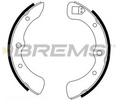 BREMSI GF0662 Комплект гальмівних колодок