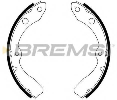 BREMSI 2668 Комплект гальмівних колодок
