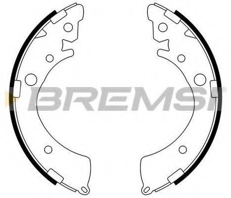 BREMSI 1533 Комплект гальмівних колодок
