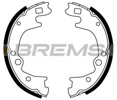 BREMSI 2748 Комплект гальмівних колодок