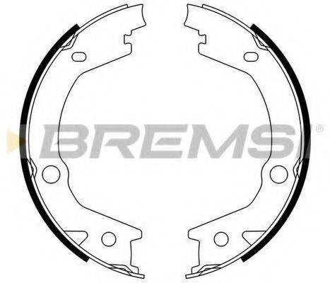 BREMSI 1540 Комплект гальмівних колодок