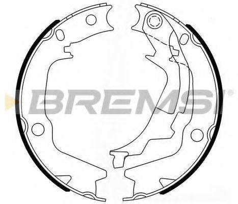 BREMSI 1541 Комплект гальмівних колодок, стоянкова гальмівна система