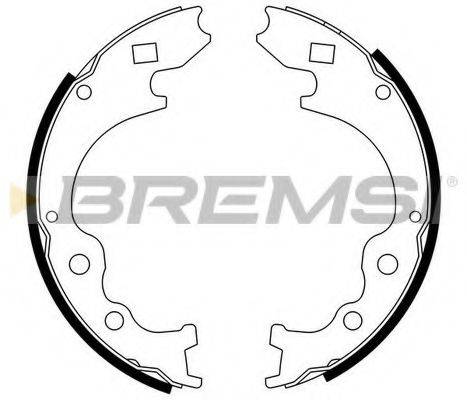 BREMSI 2786 Комплект гальмівних колодок