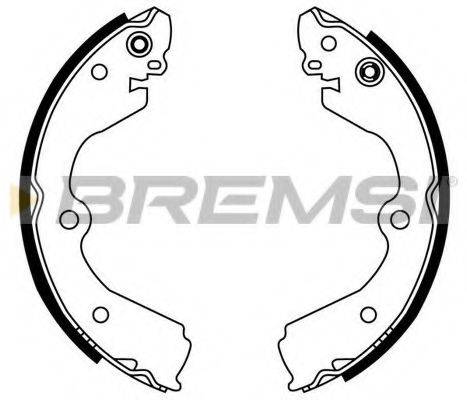 BREMSI 2863 Комплект гальмівних колодок