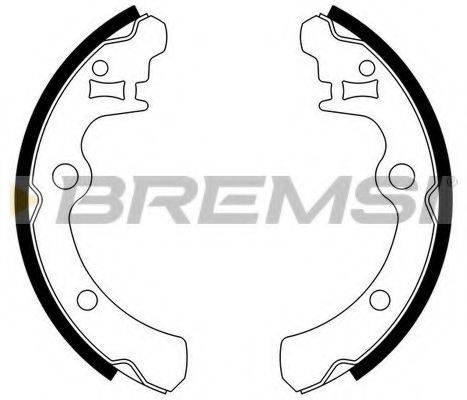 BREMSI GF0883 Комплект гальмівних колодок
