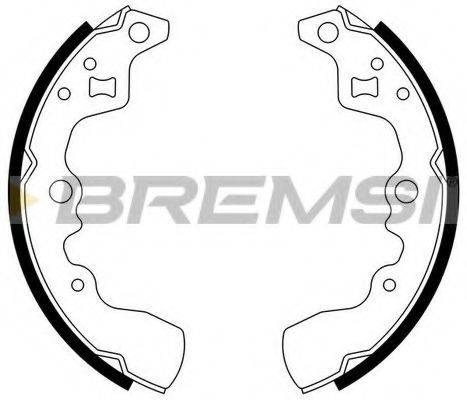 BREMSI GF0901 Комплект гальмівних колодок