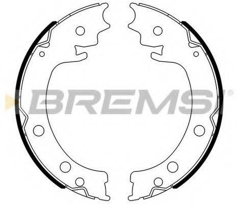 BREMSI GF0908 Комплект гальмівних колодок, стоянкова гальмівна система