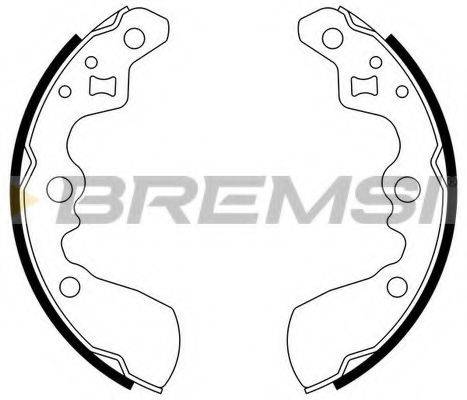 BREMSI GF0911 Комплект гальмівних колодок