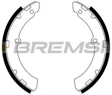 BREMSI 2955 Комплект гальмівних колодок