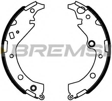 BREMSI 2989 Комплект гальмівних колодок
