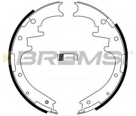 BREMSI 40705 Комплект гальмівних колодок