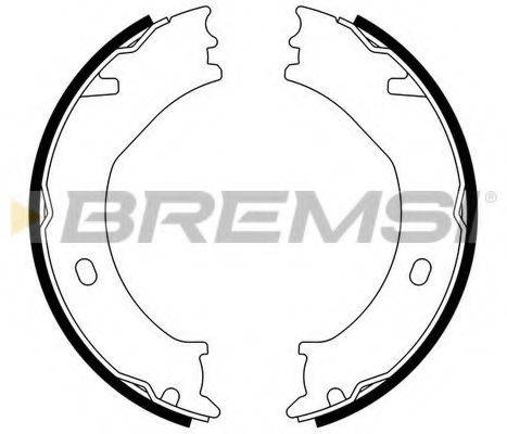 BREMSI 40771 Комплект гальмівних колодок, стоянкова гальмівна система