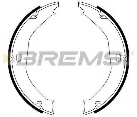BREMSI 40807 Комплект гальмівних колодок, стоянкова гальмівна система