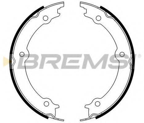 BREMSI GF4908 Комплект гальмівних колодок