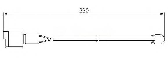 BREMSI WI0526 Сигналізатор, знос гальмівних колодок