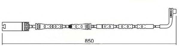 BREMSI WI0635 Сигналізатор, знос гальмівних колодок