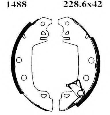 BSF 07068 Комплект гальмівних колодок