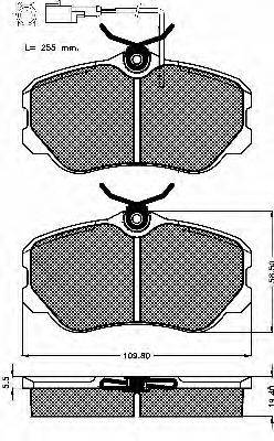 BSF 10137 Комплект гальмівних колодок, дискове гальмо