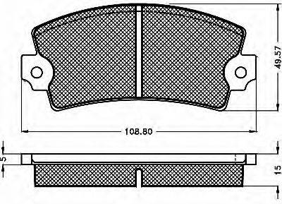 BSF 10322 Комплект гальмівних колодок, дискове гальмо