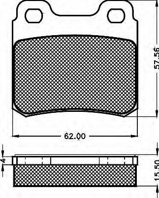 BSF 10485 Комплект гальмівних колодок, дискове гальмо