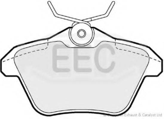 EEC BRP0943 Комплект гальмівних колодок, дискове гальмо