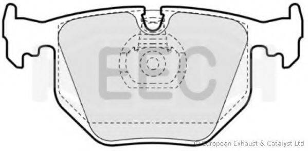 EEC BRP0956 Комплект гальмівних колодок, дискове гальмо