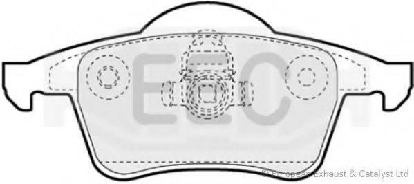 EEC BRP1071 Комплект гальмівних колодок, дискове гальмо