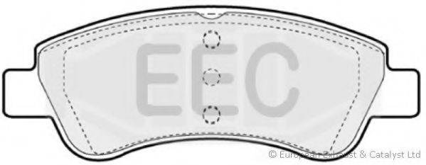 EEC BRP1216 Комплект гальмівних колодок, дискове гальмо