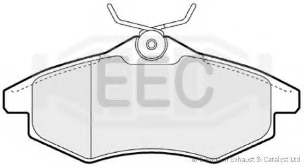 EEC BRP1289 Комплект гальмівних колодок, дискове гальмо