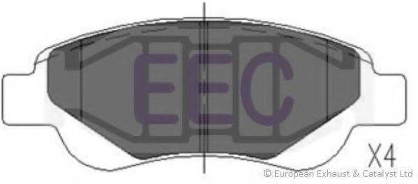 EEC BRP1460 Комплект гальмівних колодок, дискове гальмо