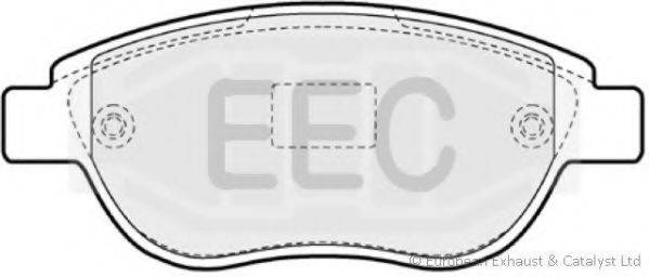 EEC BRP1548 Комплект гальмівних колодок, дискове гальмо