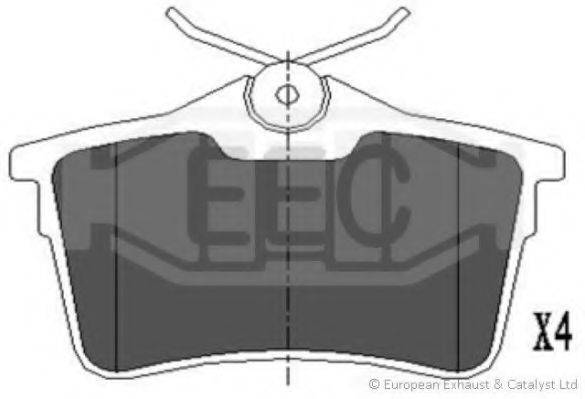 EEC BRP1659 Комплект гальмівних колодок, дискове гальмо
