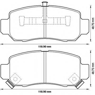 BENDIX 23616 Комплект гальмівних колодок, дискове гальмо