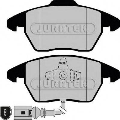 JURATEK JCP1641 Комплект гальмівних колодок, дискове гальмо