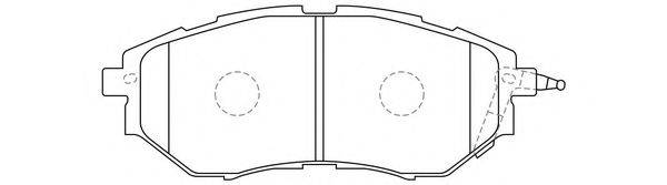 FIT FP1078 Комплект гальмівних колодок, дискове гальмо