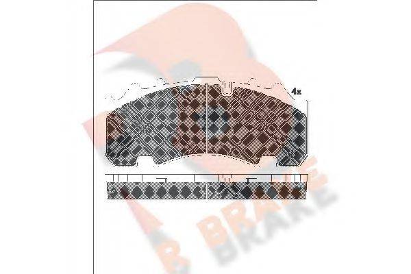 R BRAKE 29263 Комплект гальмівних колодок, дискове гальмо