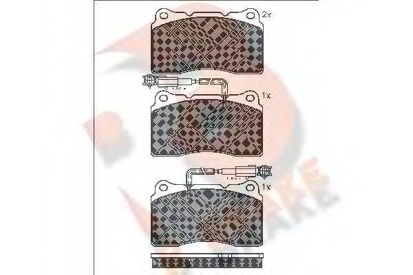 R BRAKE 24273 Комплект гальмівних колодок, дискове гальмо
