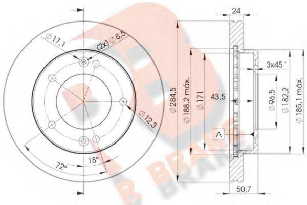 R BRAKE 78RBD20008