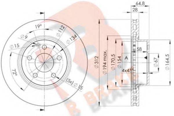 R BRAKE 78RBD20414