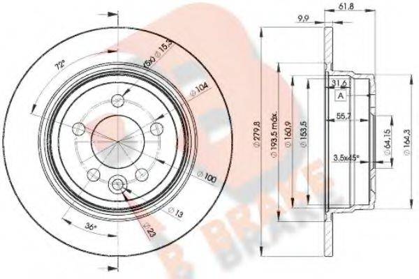 R BRAKE 78RBD20847