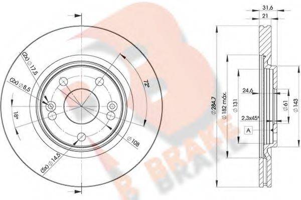 R BRAKE 78RBD24194