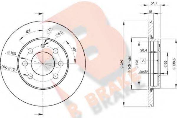 R BRAKE 78RBD25607