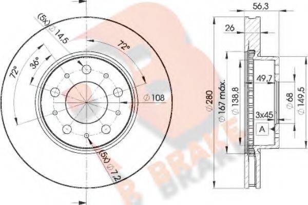 R BRAKE 78RBD26567