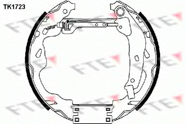 FTE TK1723 Комплект гальмівних колодок