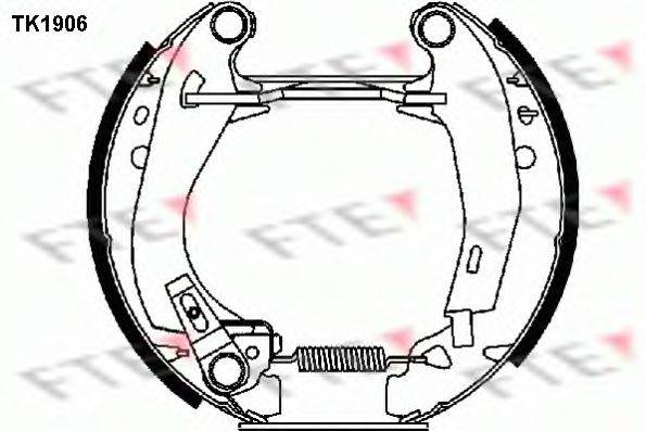 FTE TK1906 Комплект гальмівних колодок