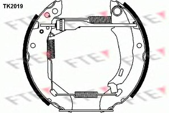 FTE TK2019 Комплект гальмівних колодок
